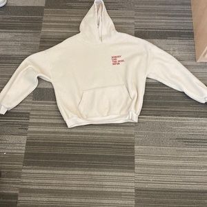 Fuzzy Sweatshirt with Embroidery size L